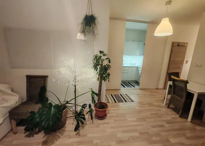 아파트 Boho Style With Garage And Large Terrace